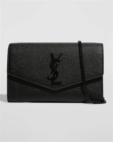 uptown ysl pouch wallet in grain de poudre embossed leather|st laurent ysl bag.